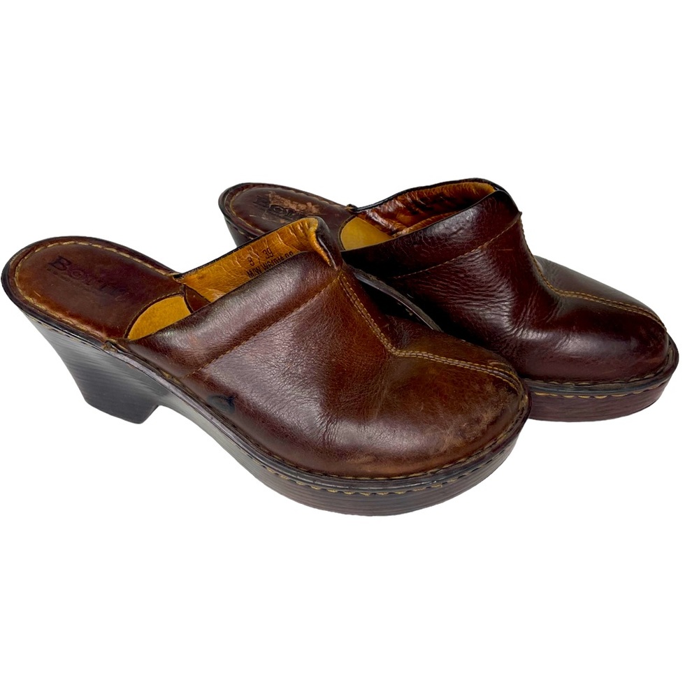 Born Leather Mule‎ Clog woman’s size 9